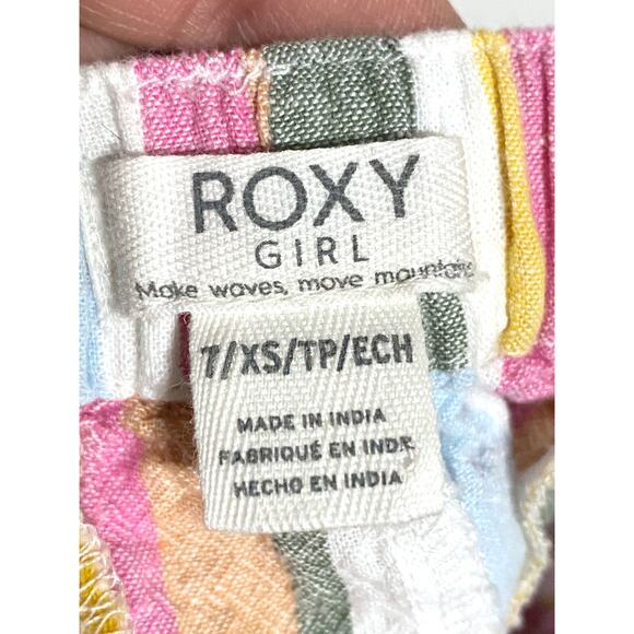 Roxy Multicolor Striped Kids Shorts - Picture 5 of 7